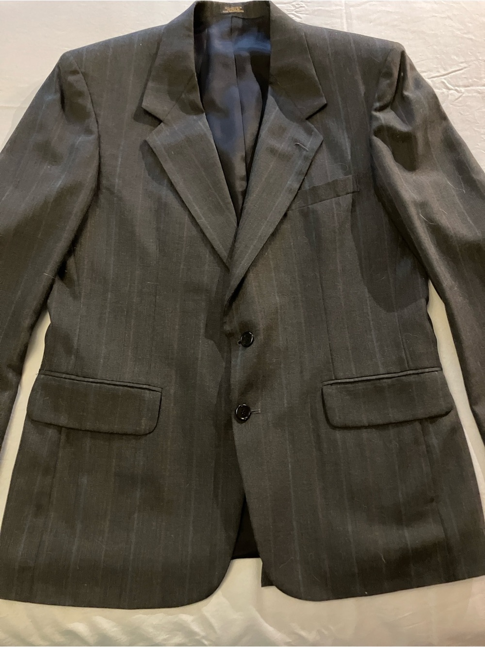 Towncraft 42R men’s pinstripe suit jacket Silk blend
